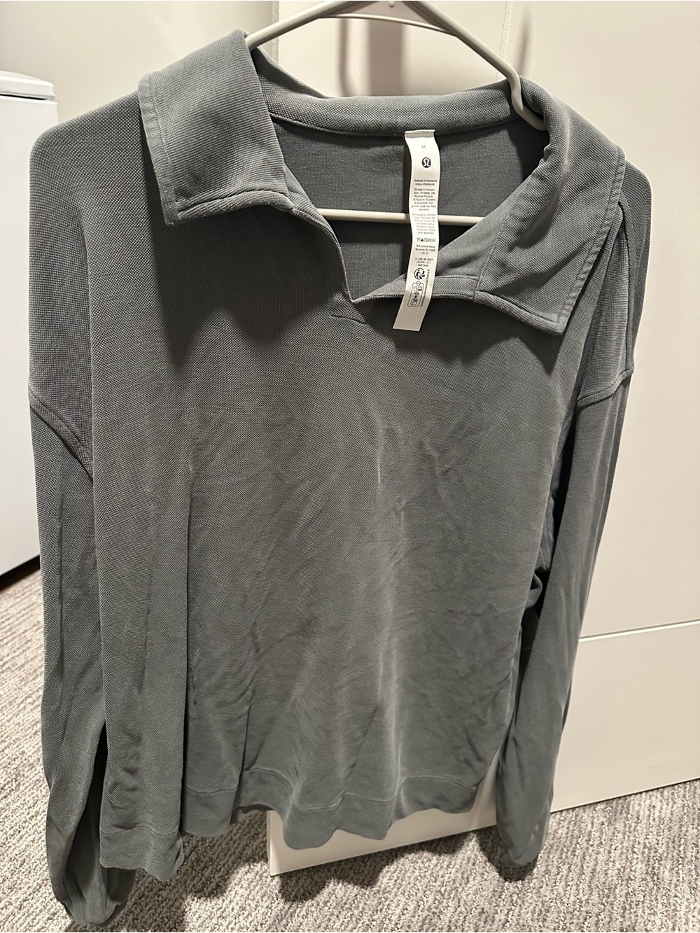 Lululemon softstreme pique oversized polo palm deco